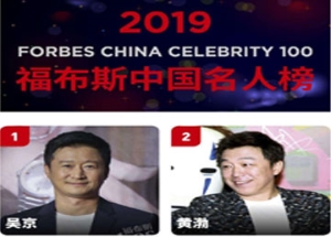 廣而告之:福布斯中國發(fā)布2019年100名人榜